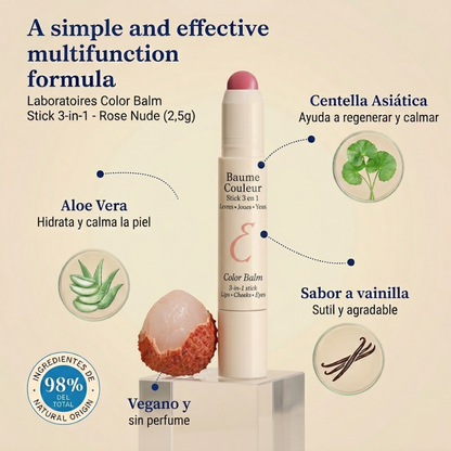 Color Balm 3 in 1 - Balm Stick Nude Pink 2,5g